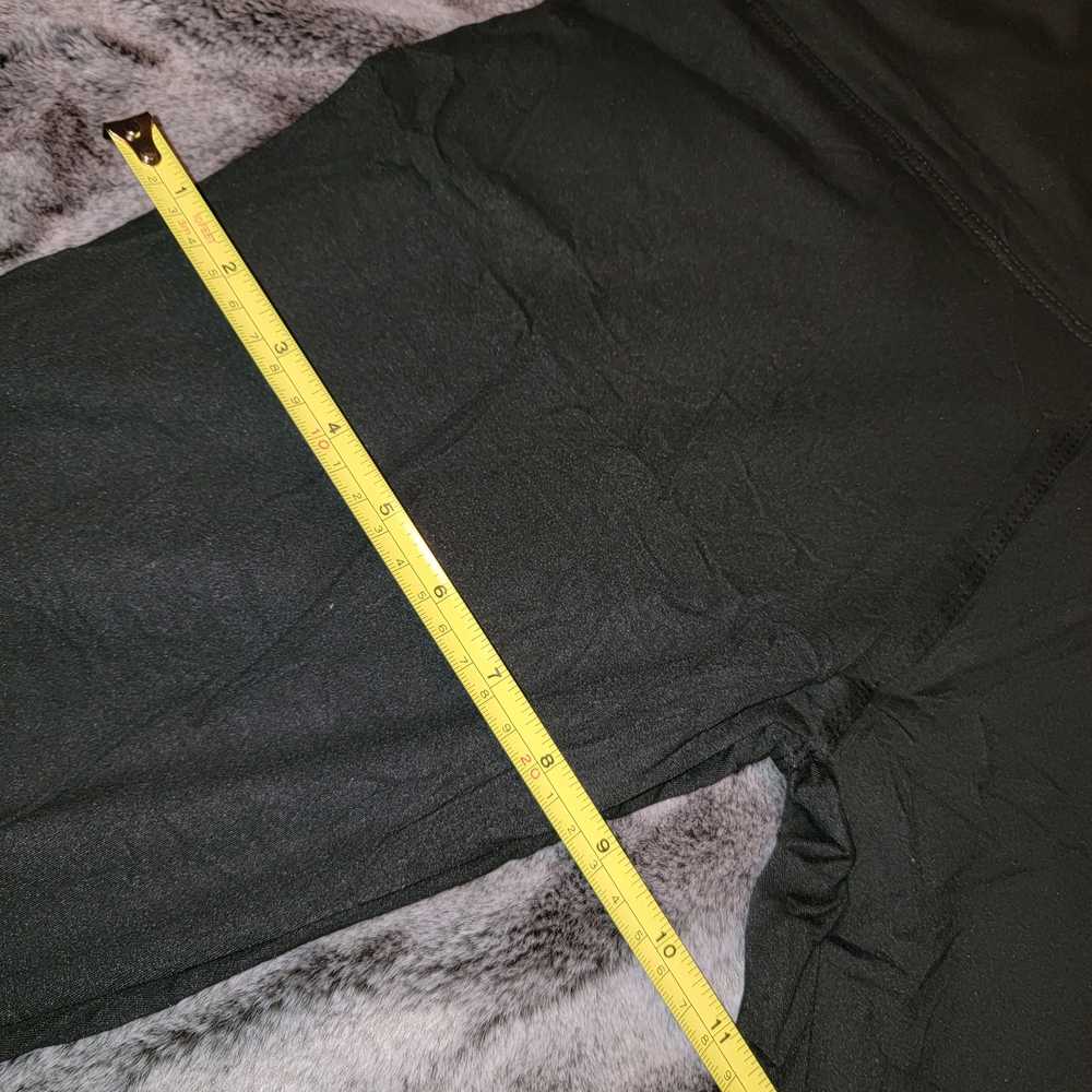 2 Pair Women's Black Fleece Lined Leggings Size L/XL - Picture 6 of 7